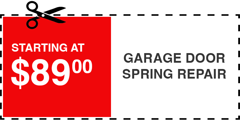 89 garage door SPRING repair Bedford